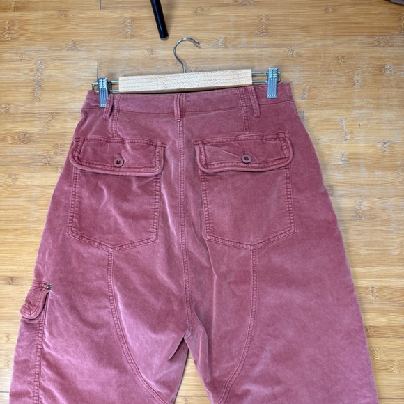 Free People Bay To Breakers Soft Corduroy Barrel Pants in Roasted Russet Size XS - Picture 7 of 13